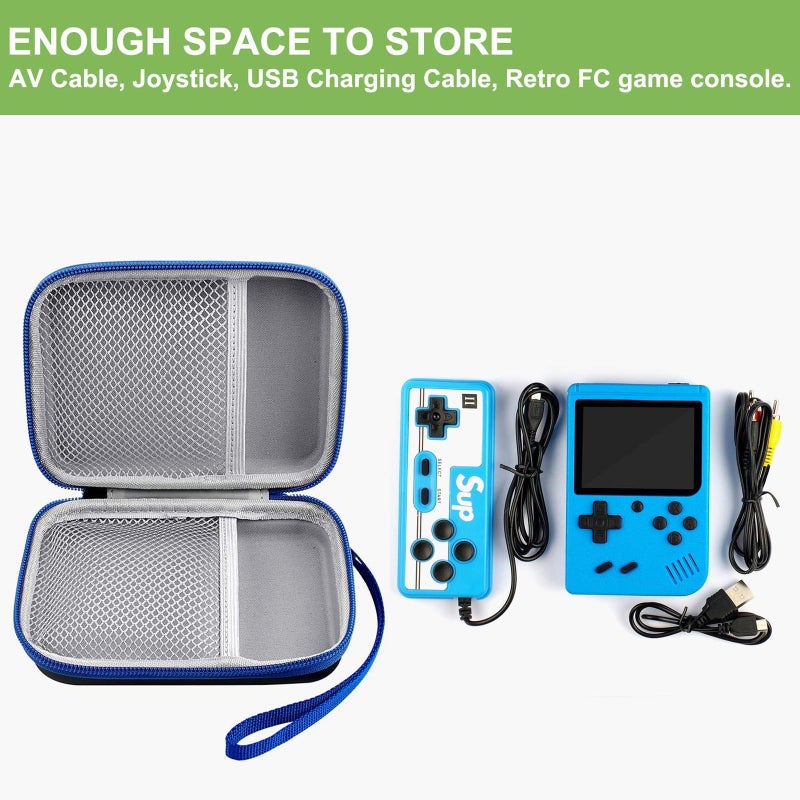 ALKOO Case Compatible with Retro Handheld Game Consoles/ R36S/ RG353V -Travel Storage Holder Organizer for Game Boy Mini, Retro Mini Players, and More - Black - Image 4